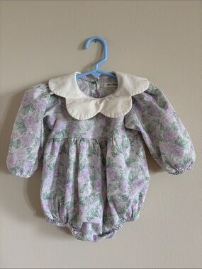Anne Shirley (Korea) Floral Long Sleeve Bubble Romper